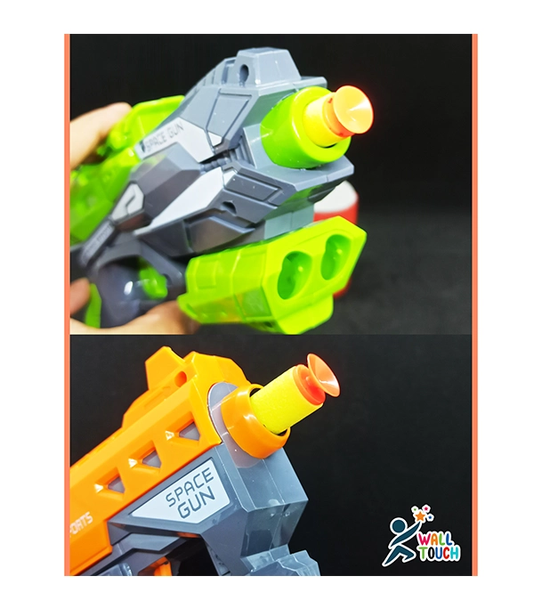 Buy Fires Foam Shooter Plastic Soft Bull-et Blaster Space Toy Gun With Suction Target Drum & Bullet at Best Price in Bangladesh