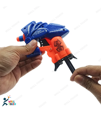 Buy X-Paower Rapid Fire Dart Blasting Air Shoot Plastic Soft Bullet Blaster Toy Double GUN With Suction Target Board For Kids at Best Price in Bangladesh