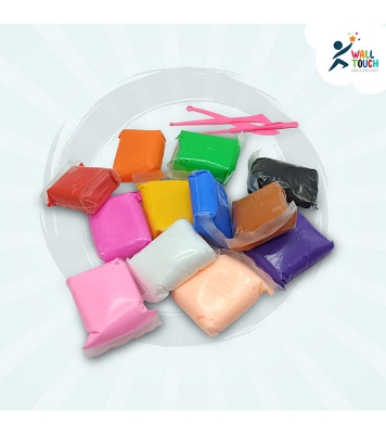 Buy Super Light Clay Drying Light Polymer Plasticine Modeling Handmade Educational Toy-12pcs at Best Price in Bangladesh