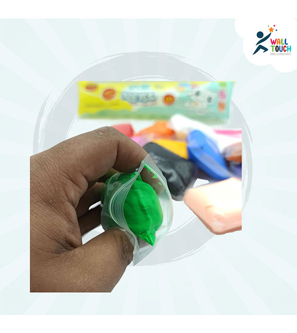 Buy Super Light Clay Drying Light Polymer Plasticine Modeling Handmade Educational Toy-12pcs at Best Price in Bangladesh