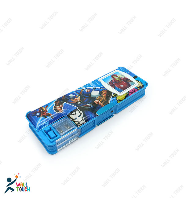 Buy Stationery Magnetic Pencil Box Art Plastic Pencil Box With Pencil Sharpener at Best Price in Bangladesh