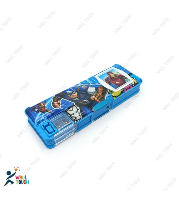 Buy Stationery Magnetic Pencil Box Art Plastic Pencil Box With Pencil Sharpener at Best Price in Bangladesh