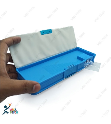 Buy Stationery Magnetic Pencil Box Art Plastic Pencil Box With Pencil Sharpener at Best Price in Bangladesh