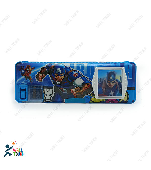 Buy Stationery Magnetic Pencil Box Art Plastic Pencil Box With Pencil Sharpener at Best Price in Bangladesh