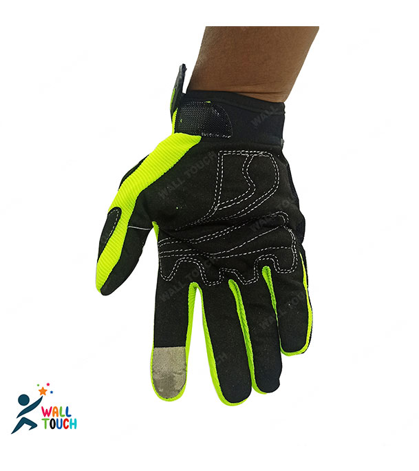Buy Motorcycle Racing Green/Orange Color Full Hand Gloves with Mobile Screen Touch Technology Bike Safety For BIKER at Best Price in Bangladesh