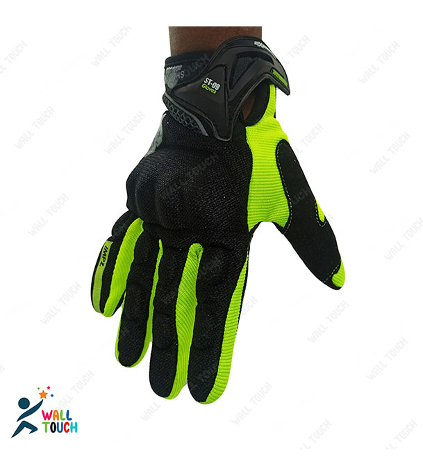 Buy Motorcycle Racing Green/Orange Color Full Hand Gloves with Mobile Screen Touch Technology Bike Safety For BIKER at Best Price in Bangladesh