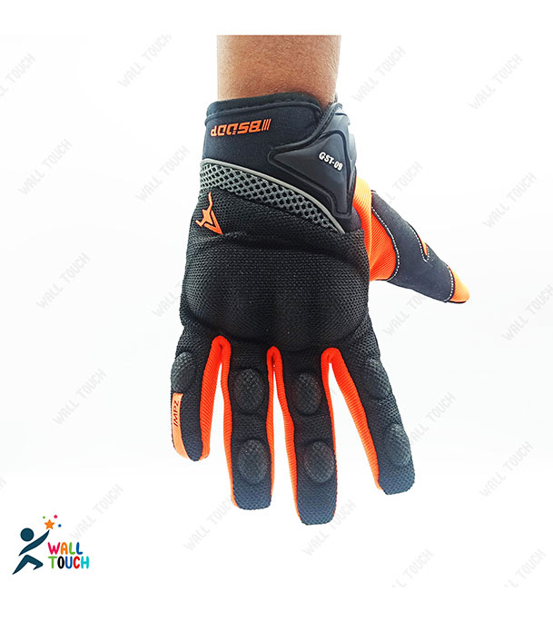 Buy Motorcycle Racing Green/Orange Color Full Hand Gloves with Mobile Screen Touch Technology Bike Safety For BIKER at Best Price in Bangladesh