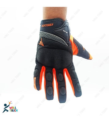 Buy Motorcycle Racing Green/Orange Color Full Hand Gloves with Mobile Screen Touch Technology Bike Safety For BIKER at Best Price in Bangladesh