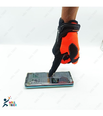 Buy Motorcycle Racing Green/Orange Color Full Hand Gloves with Mobile Screen Touch Technology Bike Safety For BIKER at Best Price in Bangladesh