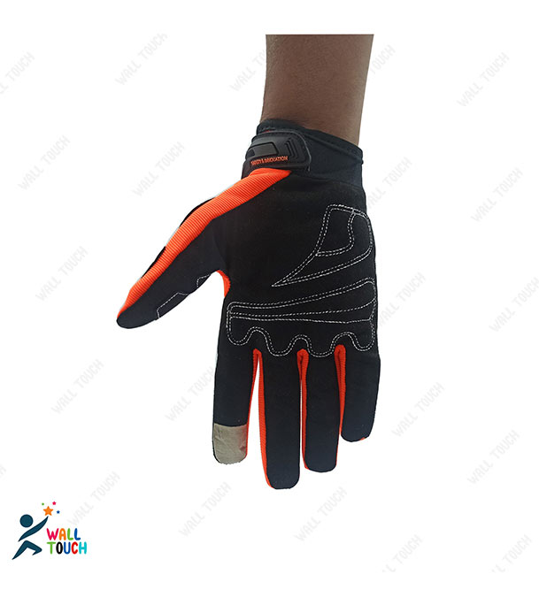 Buy Motorcycle Racing Green/Orange Color Full Hand Gloves with Mobile Screen Touch Technology Bike Safety For BIKER at Best Price in Bangladesh