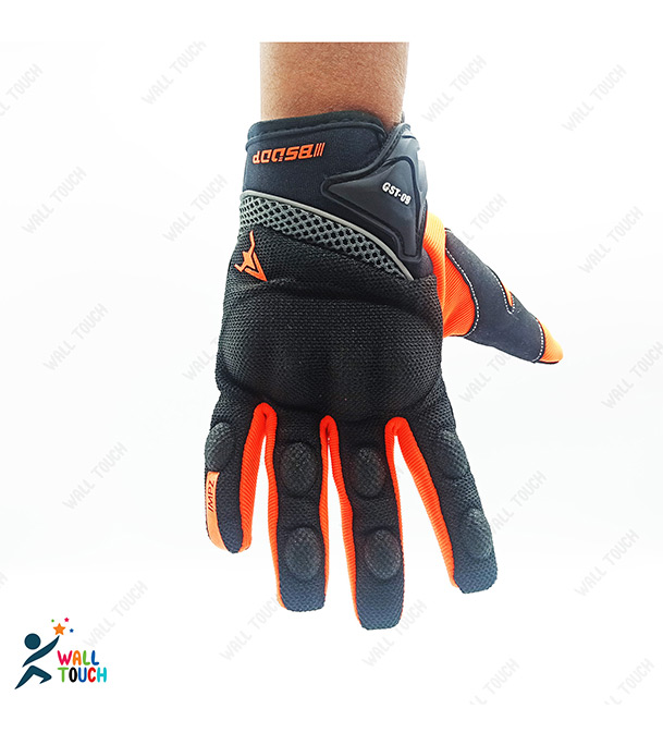 Buy Motorcycle Racing Green/Orange Color Full Hand Gloves with Mobile Screen Touch Technology Bike Safety For BIKER at Best Price in Bangladesh