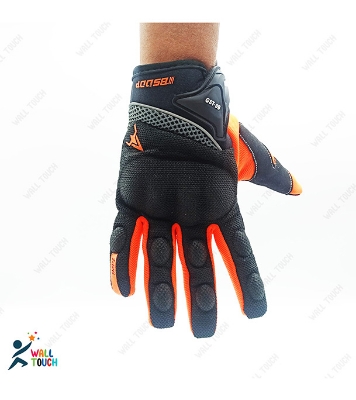 Buy Motorcycle Racing Green/Orange Color Full Hand Gloves with Mobile Screen Touch Technology Bike Safety For BIKER at Best Price in Bangladesh