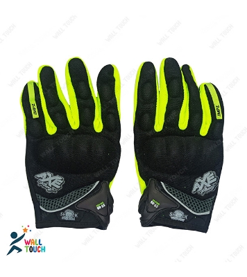 Buy Motorcycle Racing Green/Orange Color Full Hand Gloves with Mobile Screen Touch Technology Bike Safety For BIKER at Best Price in Bangladesh