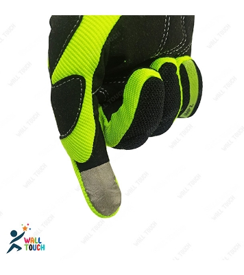 Buy Motorcycle Racing Green/Orange Color Full Hand Gloves with Mobile Screen Touch Technology Bike Safety For BIKER at Best Price in Bangladesh