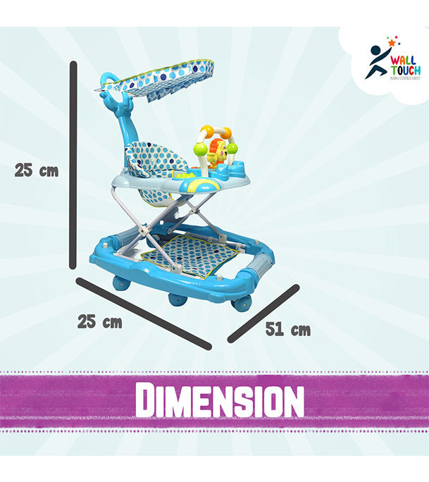 Buy Children's Walking Assistance Folding Baby Walker Cum Rocker For Kids at Best Price in Bangladesh