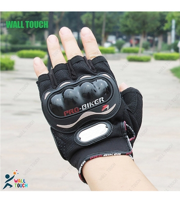 Buy Moto sports gear Motorcycle Racing Synthetic Leather Half Finger Gloves With Protection Bike Safety For BIKER at Best Price in Bangladesh