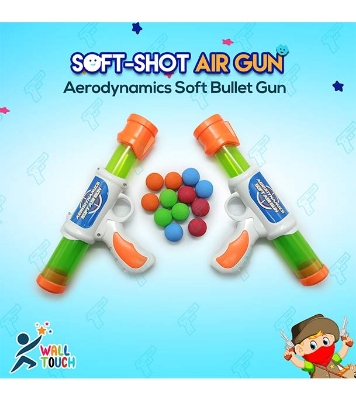 Buy 2 pcs Blaster Shooter Gun Battle Toy for Kids with 12 Soft Foam Balls at Best Price in Bangladesh