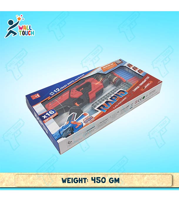 Buy New Style Rapid Launcher Soft Gun Style Toys for Kids Playing at Best Price in Bangladesh
