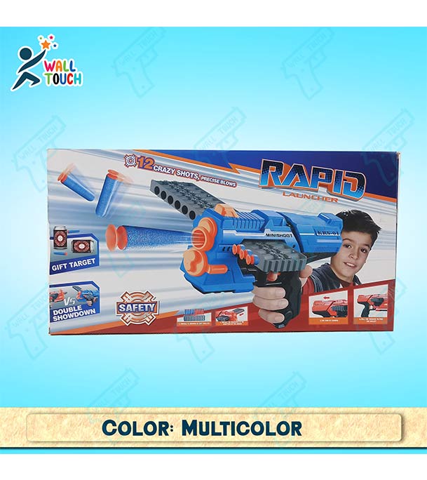 Buy New Style Rapid Launcher Soft Gun Style Toys for Kids Playing at Best Price in Bangladesh