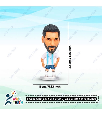 Buy Messi Ronaldo Mbappe Mini Plastic Figure For All Football Fans Small Figure at Best Price in Bangladesh