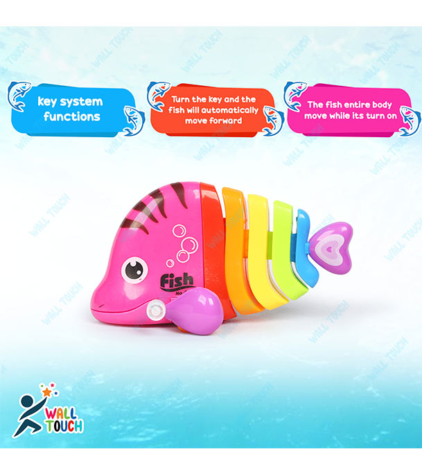 Buy Happy Running Colorful Fish For Kids All Fish Part Can Move Easy To Play Kids - Baby Toys at Best Price in Bangladesh