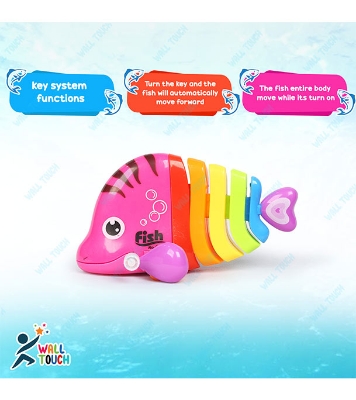 Buy Happy Running Colorful Fish For Kids All Fish Part Can Move Easy To Play Kids - Baby Toys at Best Price in Bangladesh