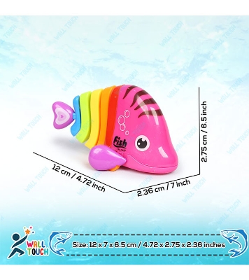 Buy Happy Running Colorful Fish For Kids All Fish Part Can Move Easy To Play Kids - Baby Toys at Best Price in Bangladesh