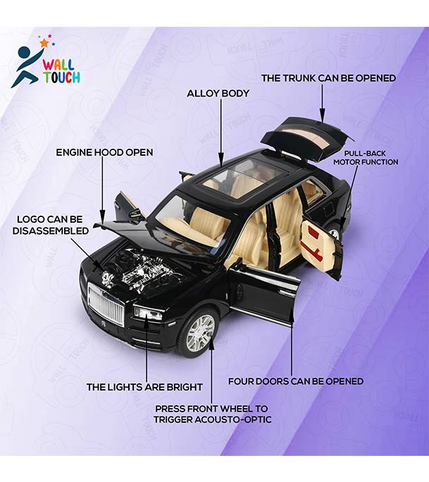 Buy Rolls-Royce Big Metal Toy Car Fully Metal Car Pull Back System Car Rolls-Royce Model For Kids at Best Price in Bangladesh