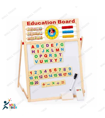 Buy Double sided educational multipurpose magnetic & wooden writing board Size: (17"x14") & (16"x21") (White & Black both) at Best Price in Bangladesh