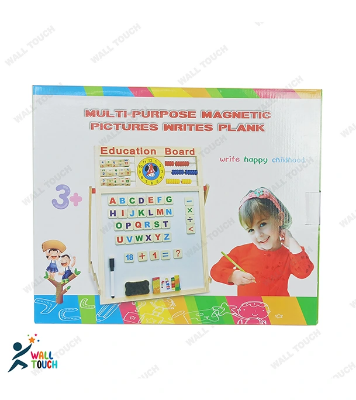 Buy Double sided educational multipurpose magnetic & wooden writing board Size: (17"x14") & (16"x21") (White & Black both) at Best Price in Bangladesh