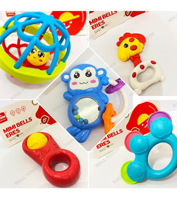 Buy Five Pcs MIMI BELL ERES For New Born Baby Rattle & Teether at Best Price in Bangladesh