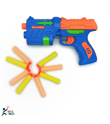 Buy Fires Foam Darts Shooter Plastic Soft Bu-llet Blaster Toy Gun With Suction Target Board at Best Price in Bangladesh