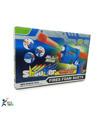 Buy Fires Foam Darts Shooter Plastic Soft Bu-llet Blaster Toy Gun With Suction Target Board at Best Price in Bangladesh