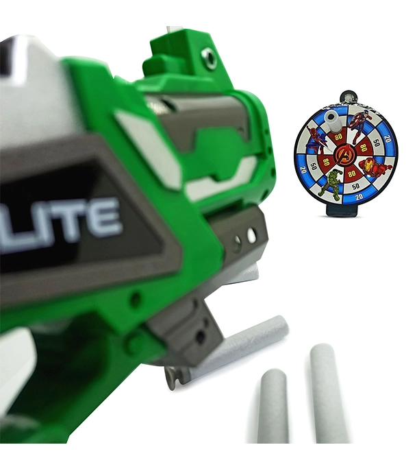 Buy NUB Inspired Avenger’s Super Hero Plastic Soft Bullet Blaster Toy GUN With Suction Target Board at Best Price in Bangladesh
