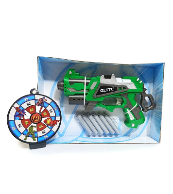 Buy NUB Inspired Avenger’s Super Hero Plastic Soft Bullet Blaster Toy GUN With Suction Target Board at Best Price in Bangladesh