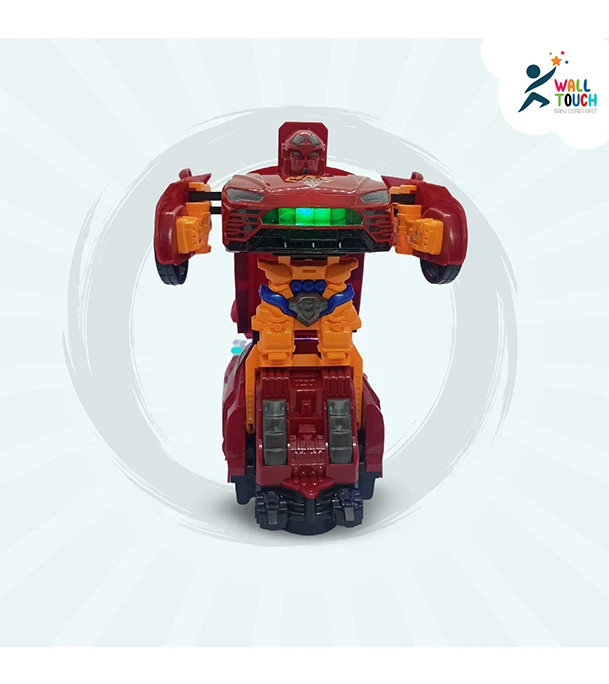 Buy Battery Operated Light & Music 360 Degree Rotating Transformer Robot Car TOY at Best Price in Bangladesh