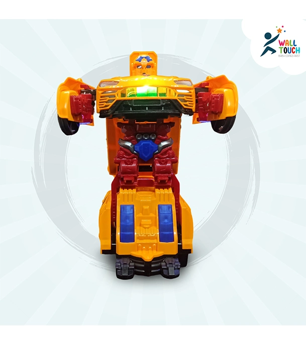 Buy Battery Operated Light & Music 360 Degree Rotating Transformer Robot Car TOY at Best Price in Bangladesh