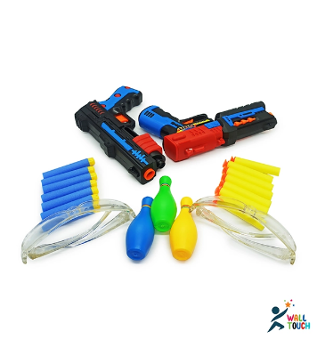 Buy Fires Foam Darts Shooter Plastic Soft Bull-et Blaster Toy Gun With Suction Target Board at Best Price in Bangladesh