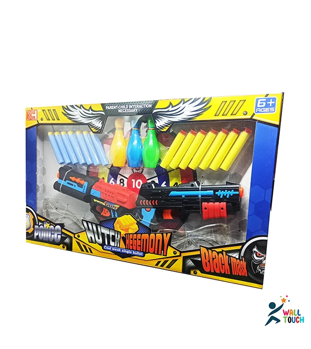 Buy Fires Foam Darts Shooter Plastic Soft Bull-et Blaster Toy Gun With Suction Target Board at Best Price in Bangladesh