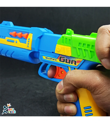 Buy Fires Foam Darts Shooter Plastic Soft Bull-et Blaster Toy Gun With Suction Target Board at Best Price in Bangladesh