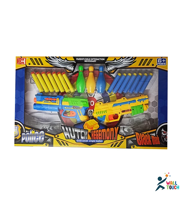 Buy Fires Foam Darts Shooter Plastic Soft Bull-et Blaster Toy Gun With Suction Target Board at Best Price in Bangladesh