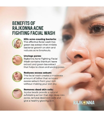 Buy Rajkonna Acne Fighting Facial Wash at Best Price in Bangladesh