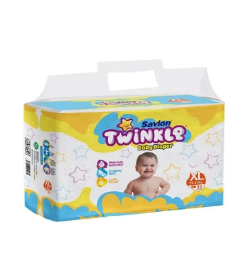 Savlon Twinkle Baby Belt Diaper XL - 11-25 kg - 32 Pcs