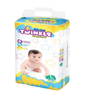 Savlon Twinkle Baby Belt Diaper L - 7-18 kg - 36 Pcs