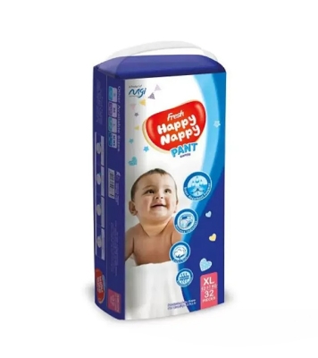 Picture of Fresh Happy Nappy Pant Diaper XL (12 -17 kg) 32 Pcs