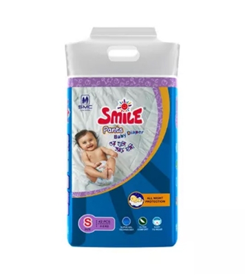 SMC Smile Baby Diaper Pant S (4-8KG) - 42 pcs