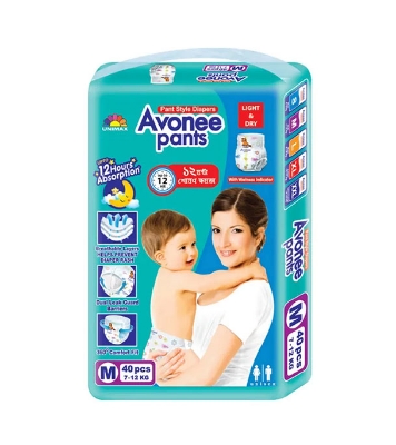 Avonee Pant Diaper M - 7- 12 kg - 40 Pcs