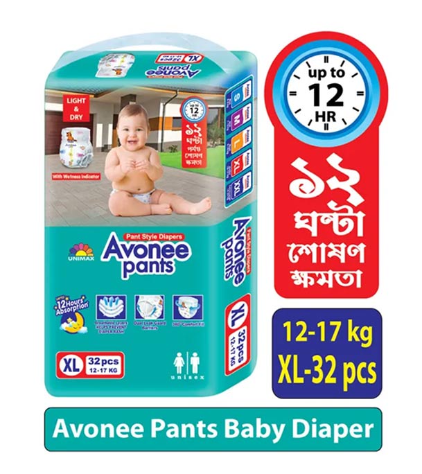 Avonee Pant Diaper XL - 12 -17 kg - 32 Pcs