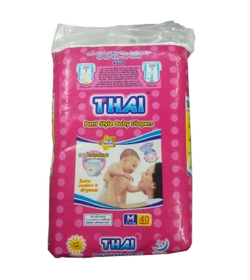 Buy Thai Pant Diaper M - 5- 12 kg - 40 Pcs Online 