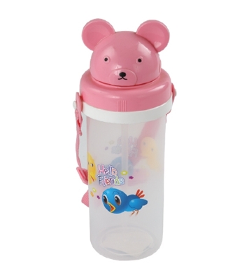 Buy Pretty Water Bottle With Belt 400ml Pink Online at Best Price